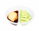 Котлетки из курицы с картофельным пюре, базиликом и томатным соусом
