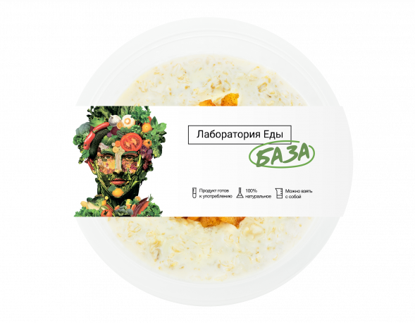 Овсяная каша с яблоком и корицей, База